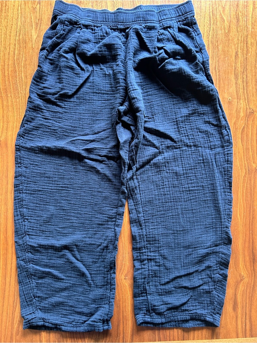Black, Lightweight Gauze Pants